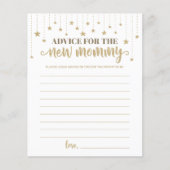 金ゴールドトゥインクルリトルスターシャワーアドバイスfor New Mom (正面)