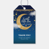 金ゴールドトゥインクルリトルスタードリーミー赤ちゃんシャワー ギフトタグ (正面)