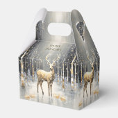 金ゴールドトナカイのホリデーギフトボックス フェイバーボックス (裏面サイド)