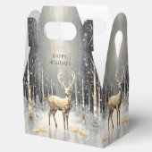 金ゴールドトナカイのホリデーギフトボックス フェイバーボックス (オープン)