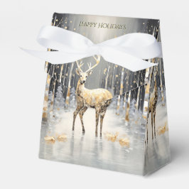 金ゴールドトナカイのホリデーギフトボックス フェイバーボックス