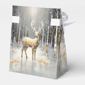 金ゴールドトナカイのホリデーギフトボックス フェイバーボックス (裏面サイド)