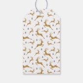 金ゴールドトナカイ模様 ギフトタグ (裏面)