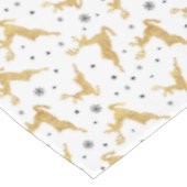 金ゴールドトナカイ テーブルクロス (アングル)