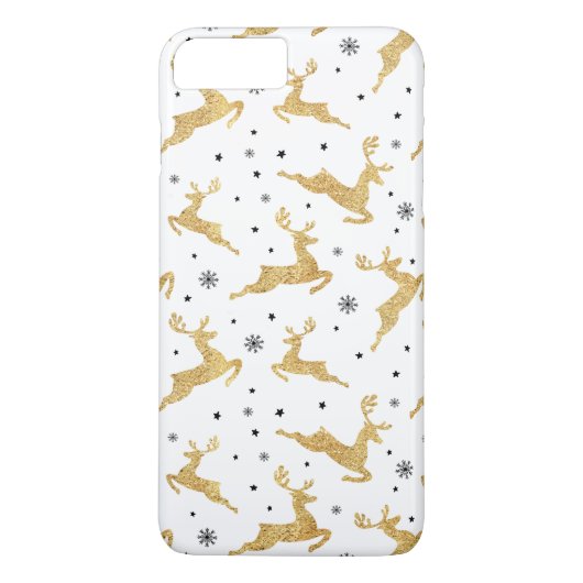 金ゴールドトナカイ Case-Mate iPhoneケース (裏面)