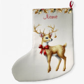 金ゴールドトナディアホリデイストッキング ラージクリスマスストッキング (裏面)