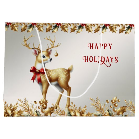 金ゴールドトナディアホリデイ抱き枕 ラージペーパーバッグ (裏面)