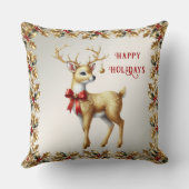 金ゴールドトナディアホリデイ装飾用クッション クッション (裏面)