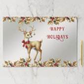 金ゴールドトナディアホリデーティアウェイランチョンマット ペーパーパッド (インサイチュ)