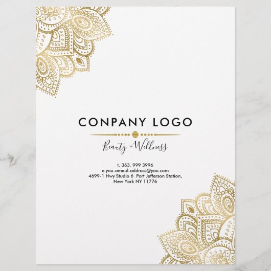 金ゴールドトバル華美ペイズリー曼荼羅 チラシ (裏面)