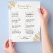 金ゴールドトバル華美ペイズリー曼荼羅 チラシ (手)