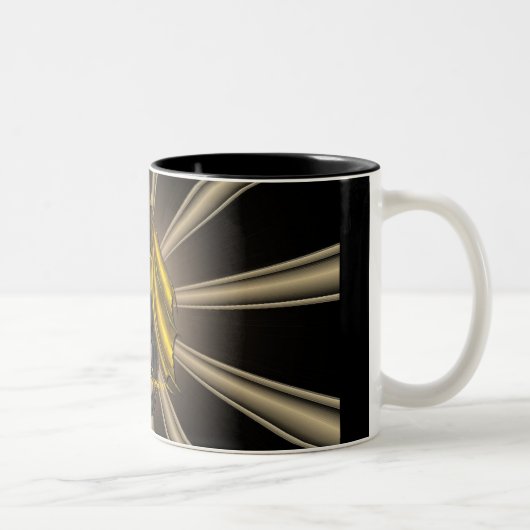 金ゴールドトパーズドラゴンパターンマグ ツートーンマグカップ (右)