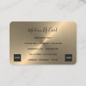 金ゴールドトモダンーン2020 DJ 名刺 (裏面)