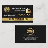 金ゴールドトラックトレーラーマーブルグランジ 名刺 (正面/裏面)