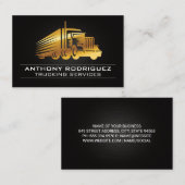 金ゴールドトラックロゴ 名刺 (正面/裏面)