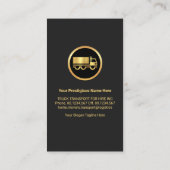 金ゴールドトラック物流クロスロード輸送 名刺 (裏面)