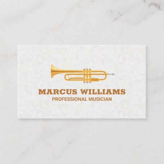 金ゴールドトランペット 名刺 (正面)