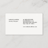 金ゴールドトリニティーノットケルト記号 名刺 (裏面)