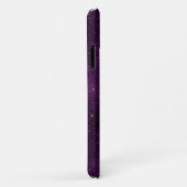 金ゴールドトリプルムーンパープルスターリースカパーソナライズされたイ Case-Mate iPhoneケース (裏面/右)