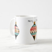 金ゴールドトリミングヴィンテージオーナメントミッドセンチュリー コーヒーマグカップ (正面左)