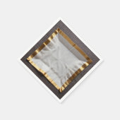 金ゴールドトリムナプキン スタンダードカクテルナプキン (角)