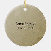 金ゴールドトリムフォトオーナメント セラミックオーナメント (裏面)