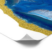 金ゴールドトリムブルーグード ポスター (角)