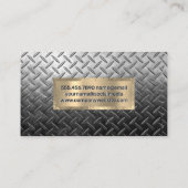 金ゴールドトリム |鋼鉄めっき 名刺 (裏面)