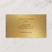 金ゴールドトレブルクレフ、 音符記号プロフェッショナルミュージシャン歌手 名刺 (裏面)