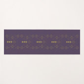 金ゴールドトレリスバタフライインディゴヨガマット ヨガマット (正面(横))