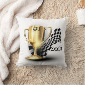 金ゴールドトロフィヌマバーワンパパ父の日 クッション (ブランケット)