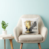 金ゴールドトロフィヌマバーワンパパ父の日 クッション (椅子)