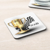 金ゴールドトロフィヌマバーワンパパ父の日 コースター (左側)