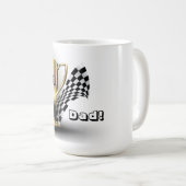 金ゴールドトロフィヌマバーワンパパ父の日 コーヒーマグカップ (正面右)