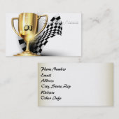 金ゴールドトロフィヌマバーワンパパ父の日 コーリングカード (正面/裏面)