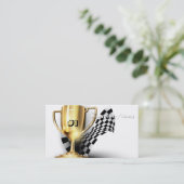 金ゴールドトロフィヌマバーワンパパ父の日 コーリングカード (スタンド正面)