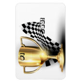 金ゴールドトロフィヌマバーワンパパ父の日 マグネット (縦)