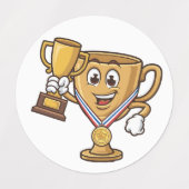 金ゴールドトロフィー優勝🏆✨ ラベル (デザイン2)