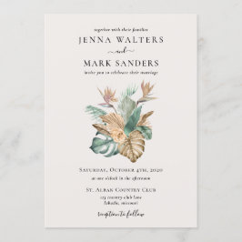 金ゴールドトロフィ結婚ックス 招待状