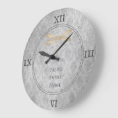 金ゴールドトンフライダマスク ラージ壁時計 (傾斜)