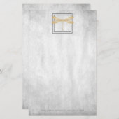 金ゴールドトンボパーソナライズされたイ文具 便箋 (正面/裏面)