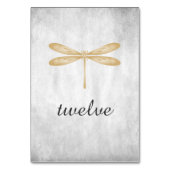 金ゴールドトンボ表ナンバーカード テーブルナンバー (裏面)