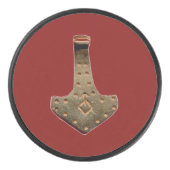 金ゴールドトール・ハンマー・レッド・ホッケーパック アイスホッケーパック (正面)