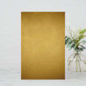 金ゴールドトーンイエローオークレアースカラーズアート 便箋 (スタンド正面)