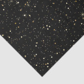 金ゴールドトーングリッターと黒のキラキラ 薄葉紙 (詳細)