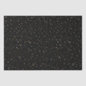 金ゴールドトーングリッターと黒のキラキラ 薄葉紙 (正面)