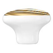 金ゴールドトーンソフトフォーカススパイラル セラミックノブ (側面)