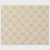 金ゴールドトーンダマスクすべての行事ラッピング紙 ラッピングペーパー (フラット)