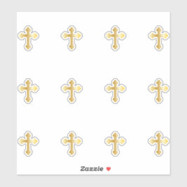 金ゴールドトーントリニティクロス シール