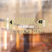 金ゴールドトーンフットボールゲームデイバック ウィンドウサイン (シート2)